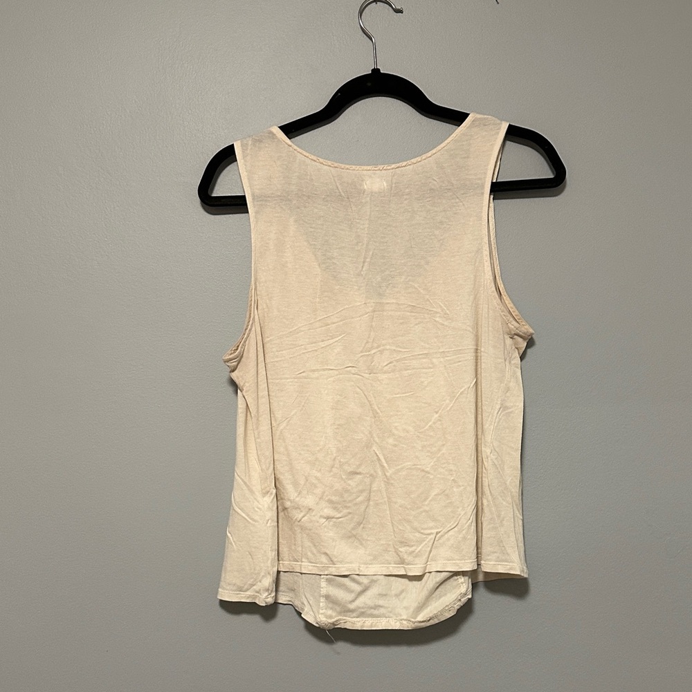 Chic Cream Ruffle Tank Top - Picture 2 of 2